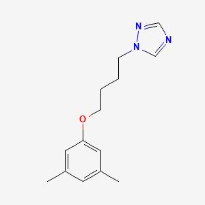 molecular formula C14H19N3O B4650609 1-[4-(3,5-dimethylphenoxy)butyl]-1H-1,2,4-triazole 