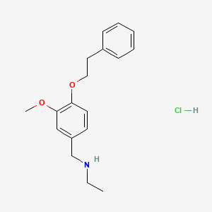 molecular formula C18H24ClNO2 B4650626 N-[3-methoxy-4-(2-phenylethoxy)benzyl]ethanamine hydrochloride 