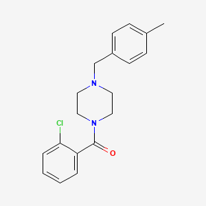 molecular formula C19H21ClN2O B4650630 1-(2-chlorobenzoyl)-4-(4-methylbenzyl)piperazine 