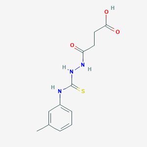 molecular formula C12H15N3O3S B465066 3-({[(3-Methylphenyl)carbamothioyl]amino}carbamoyl)propanoic acid CAS No. 314279-55-5