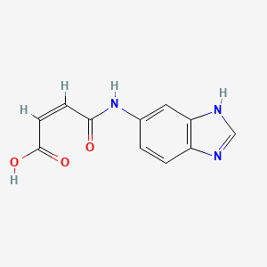 molecular formula C11H9N3O3 B4650728 4-(1H-benzimidazol-5-ylamino)-4-oxo-2-butenoic acid 