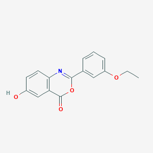 molecular formula C16H13NO4 B4650732 2-(3-ethoxyphenyl)-6-hydroxy-4H-3,1-benzoxazin-4-one 