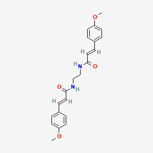 molecular formula C22H24N2O4 B4650746 N,N'-1,2-ethanediylbis[3-(4-methoxyphenyl)acrylamide] 