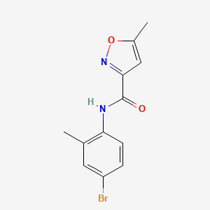 molecular formula C12H11BrN2O2 B4650823 N-(4-bromo-2-methylphenyl)-5-methyl-3-isoxazolecarboxamide 