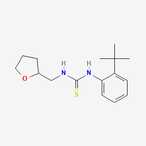molecular formula C16H24N2OS B4650848 N-(2-tert-butylphenyl)-N'-(tetrahydro-2-furanylmethyl)thiourea 