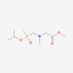 molecular formula C9H20NO4P B4650977 methyl N-{[isopropoxy(methyl)phosphoryl]methyl}-N-methylglycinate 