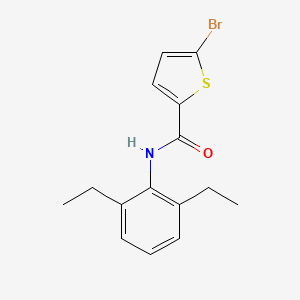 molecular formula C15H16BrNOS B4650990 5-bromo-N-(2,6-diethylphenyl)-2-thiophenecarboxamide 