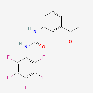 molecular formula C15H9F5N2O2 B4651025 N-(3-acetylphenyl)-N'-(pentafluorophenyl)urea 