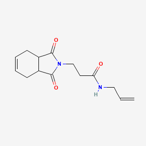 molecular formula C14H18N2O3 B4651032 N-allyl-3-(1,3-dioxo-1,3,3a,4,7,7a-hexahydro-2H-isoindol-2-yl)propanamide 
