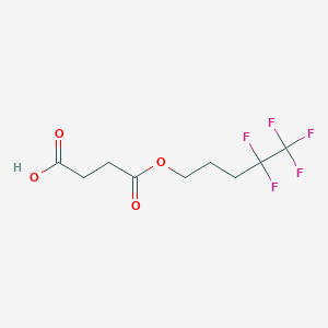 molecular formula C9H11F5O4 B465106 4-Oxo-4-[(4,4,5,5,5-pentafluoropentyl)oxy]butanoic acid CAS No. 303133-80-4