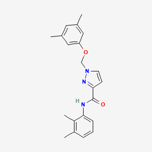 molecular formula C21H23N3O2 B4651070 1-[(3,5-dimethylphenoxy)methyl]-N-(2,3-dimethylphenyl)-1H-pyrazole-3-carboxamide 