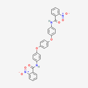 molecular formula C32H22N4O8 B4651115 N,N'-[1,4-phenylenebis(oxy-4,1-phenylene)]bis(2-nitrobenzamide) 