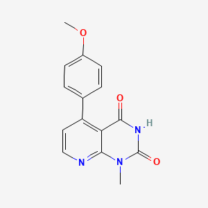 molecular formula C15H13N3O3 B4651216 5-(4-methoxyphenyl)-1-methylpyrido[2,3-d]pyrimidine-2,4(1H,3H)-dione 