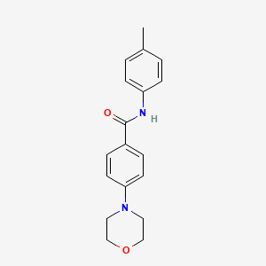molecular formula C18H20N2O2 B4651224 N-(4-methylphenyl)-4-(4-morpholinyl)benzamide 