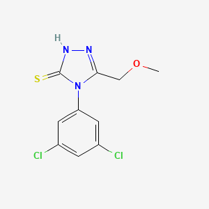 molecular formula C10H9Cl2N3OS B4651239 4-(3,5-dichlorophenyl)-5-(methoxymethyl)-4H-1,2,4-triazole-3-thiol 