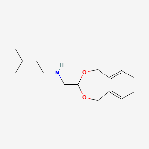 molecular formula C15H23NO2 B4651244 (1,5-dihydro-2,4-benzodioxepin-3-ylmethyl)(3-methylbutyl)amine 