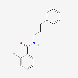 molecular formula C16H16ClNO B4651310 2-氯-N-(3-苯基丙基)苯甲酰胺 