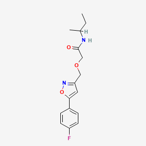 molecular formula C16H19FN2O3 B4651324 N-(sec-butyl)-2-{[5-(4-fluorophenyl)-3-isoxazolyl]methoxy}acetamide 