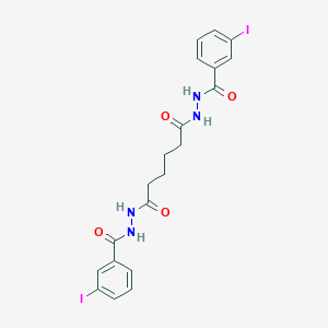 N'~1~,N'~6~-bis[(3-iodophenyl)carbonyl]hexanedihydrazide