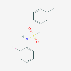 N-(2-fluorophenyl)-1-(3-methylphenyl)methanesulfonamide