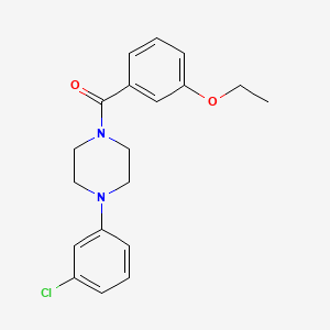 molecular formula C19H21ClN2O2 B4651385 1-(3-chlorophenyl)-4-(3-ethoxybenzoyl)piperazine 
