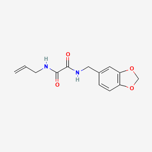 molecular formula C13H14N2O4 B4651395 N-allyl-N'-(1,3-benzodioxol-5-ylmethyl)ethanediamide 
