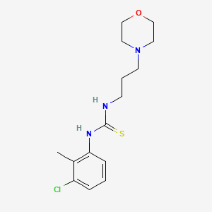 molecular formula C15H22ClN3OS B4651414 N-(3-chloro-2-methylphenyl)-N'-[3-(4-morpholinyl)propyl]thiourea 
