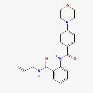 molecular formula C21H23N3O3 B4651417 N-allyl-2-{[4-(4-morpholinyl)benzoyl]amino}benzamide 