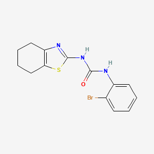molecular formula C14H14BrN3OS B4651436 N-(2-bromophenyl)-N'-(4,5,6,7-tetrahydro-1,3-benzothiazol-2-yl)urea 