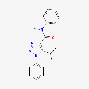 molecular formula C19H20N4O B4651527 5-isopropyl-N-methyl-N,1-diphenyl-1H-1,2,3-triazole-4-carboxamide 