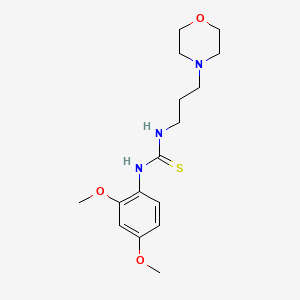 molecular formula C16H25N3O3S B4651532 N-(2,4-dimethoxyphenyl)-N'-[3-(4-morpholinyl)propyl]thiourea 