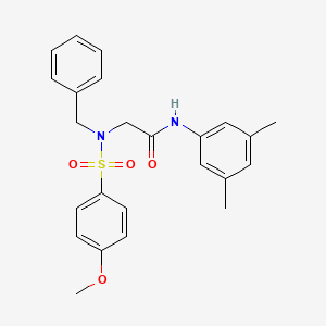 molecular formula C24H26N2O4S B4651658 N~2~-benzyl-N~1~-(3,5-dimethylphenyl)-N~2~-[(4-methoxyphenyl)sulfonyl]glycinamide 