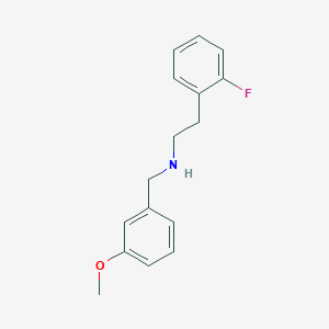 molecular formula C16H18FNO B4651707 2-(2-fluorophenyl)-N-(3-methoxybenzyl)ethanamine 
