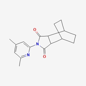 molecular formula C17H20N2O2 B4651710 4-(4,6-dimethyl-2-pyridinyl)-4-azatricyclo[5.2.2.0~2,6~]undecane-3,5-dione 