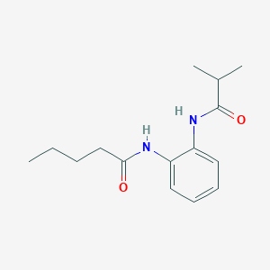 molecular formula C15H22N2O2 B4651732 N-[2-(isobutyrylamino)phenyl]pentanamide 