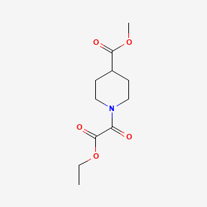 molecular formula C11H17NO5 B4651845 methyl 1-[ethoxy(oxo)acetyl]-4-piperidinecarboxylate CAS No. 6588-15-4