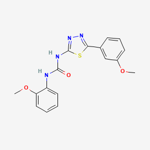 molecular formula C17H16N4O3S B4651909 N-(2-methoxyphenyl)-N'-[5-(3-methoxyphenyl)-1,3,4-thiadiazol-2-yl]urea 