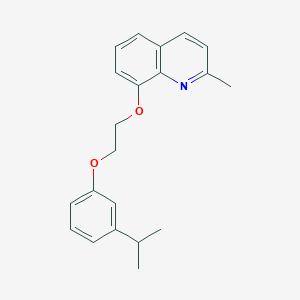 molecular formula C21H23NO2 B4651917 8-[2-(3-isopropylphenoxy)ethoxy]-2-methylquinoline 