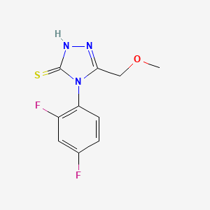 molecular formula C10H9F2N3OS B4651967 4-(2,4-difluorophenyl)-5-(methoxymethyl)-4H-1,2,4-triazole-3-thiol 