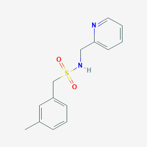 molecular formula C14H16N2O2S B4652047 1-(3-methylphenyl)-N-(2-pyridinylmethyl)methanesulfonamide 