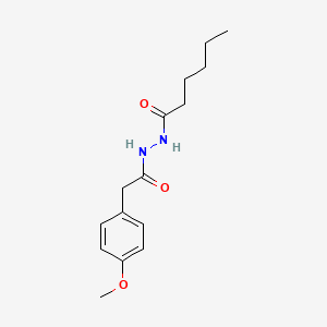 molecular formula C15H22N2O3 B4652073 N'-[2-(4-methoxyphenyl)acetyl]hexanohydrazide 
