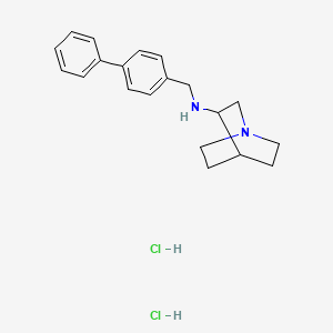 molecular formula C20H26Cl2N2 B4652079 N-(biphenyl-4-ylmethyl)quinuclidin-3-amine dihydrochloride 