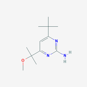 molecular formula C12H21N3O B4652225 4-tert-butyl-6-(1-methoxy-1-methylethyl)-2-pyrimidinamine CAS No. 5213-24-1