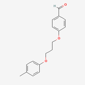 molecular formula C17H18O3 B4652370 4-[3-(4-methylphenoxy)propoxy]benzaldehyde 