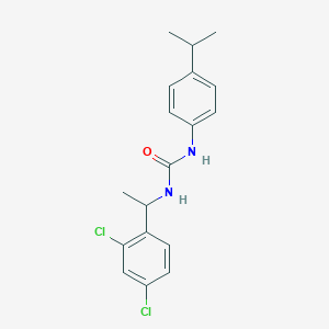 molecular formula C18H20Cl2N2O B4652407 N-[1-(2,4-dichlorophenyl)ethyl]-N'-(4-isopropylphenyl)urea 