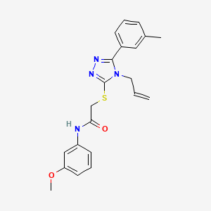 molecular formula C21H22N4O2S B4652484 2-{[4-allyl-5-(3-methylphenyl)-4H-1,2,4-triazol-3-yl]thio}-N-(3-methoxyphenyl)acetamide 