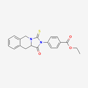 ethyl 4-(1-oxo-3-thioxo-1,5,10,10a-tetrahydroimidazo[1,5-b]isoquinolin-2(3H)-yl)benzoate