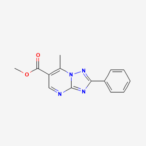 molecular formula C14H12N4O2 B4652577 methyl 7-methyl-2-phenyl[1,2,4]triazolo[1,5-a]pyrimidine-6-carboxylate 