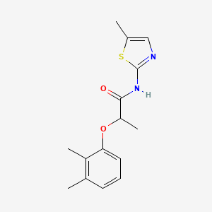 molecular formula C15H18N2O2S B4652652 2-(2,3-dimethylphenoxy)-N-(5-methyl-1,3-thiazol-2-yl)propanamide CAS No. 925146-06-1