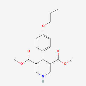 molecular formula C18H21NO5 B4652722 dimethyl 4-(4-propoxyphenyl)-1,4-dihydro-3,5-pyridinedicarboxylate 